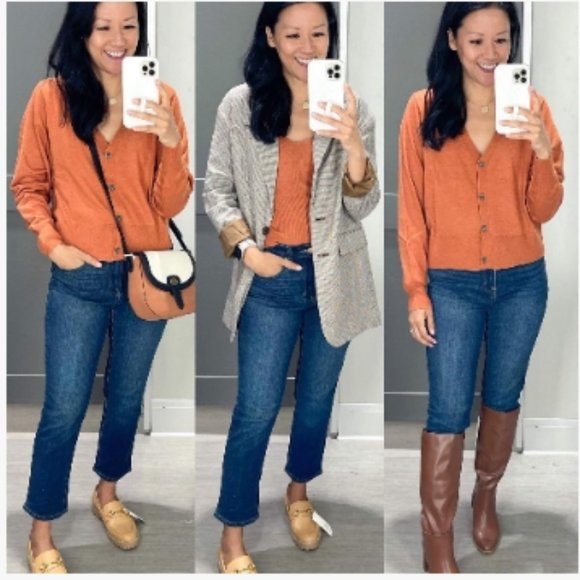 Women's Button-Front Fine Gauge Ribbed Cardigan - A New Day M, New With Tags 6 - Picture 5 of 5